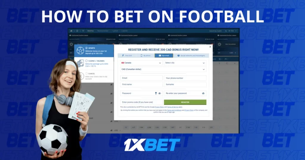 how to bet on football at 1xBet Cameroon
