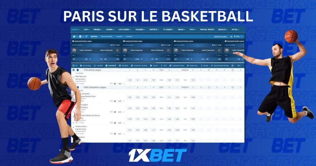 Paris basketball en direct chez 1xBet