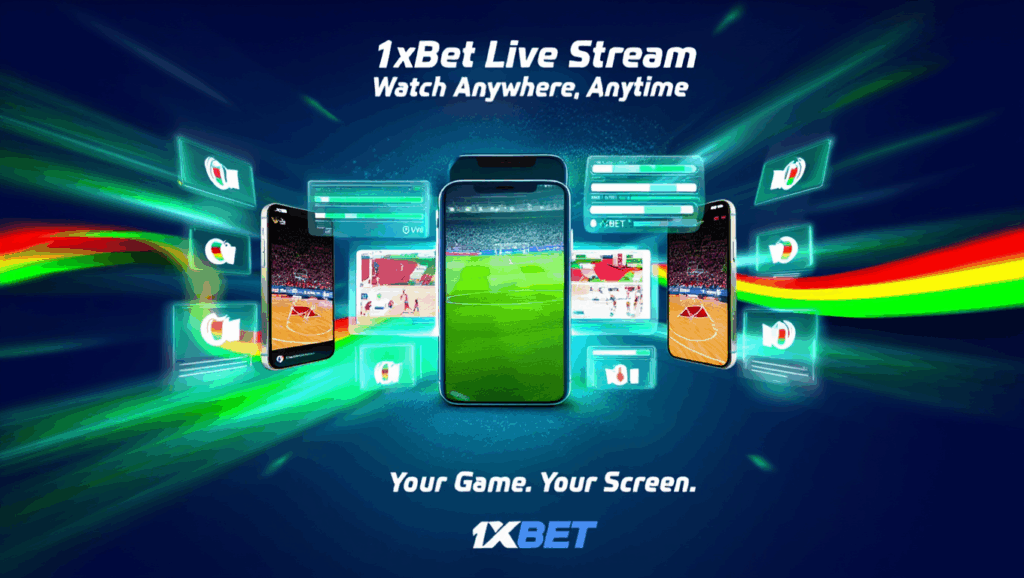 Diffusion en direct 1xBet avec rediffusion sportive 