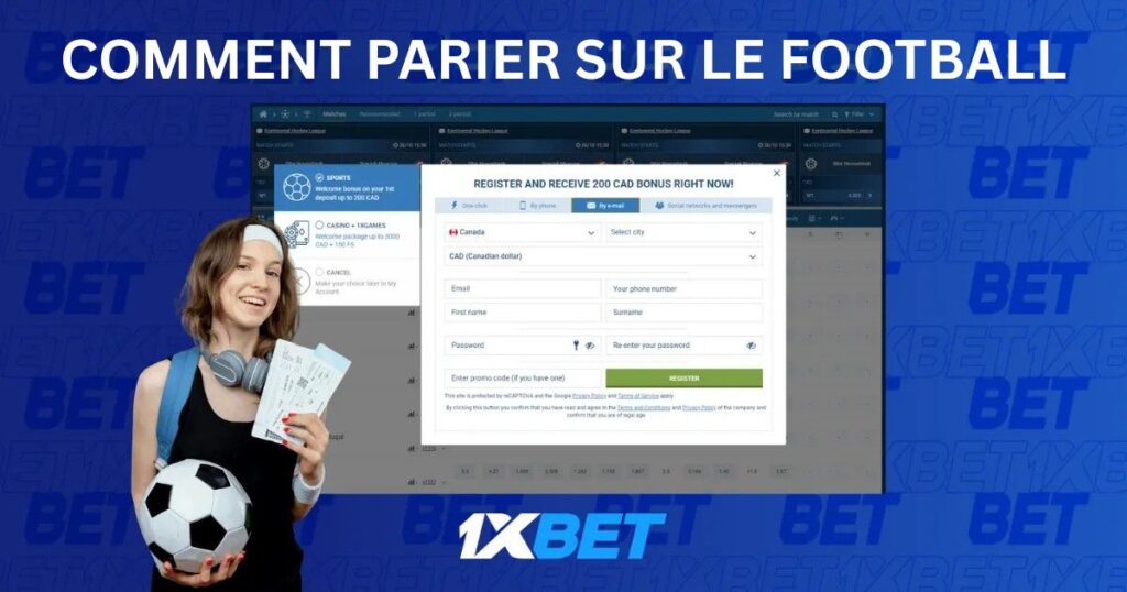 comment parier sur le football sur 1xBet Cameroun